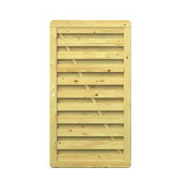TraumGarten schutting-poort hout XL Massieve houten frame 42x88 mm, 9x95 mm latten, 98x179 cm, DIN rechts/links, ondoorzichtig, incl. diepte boring