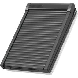 NIEUW: VELUX Solar-rolluik SSL 0100K koper Met sterke warmte- en zichtbescherming, hoge verduistering, draadloze besturing en robuuste constructie, passend voor VELUX dakramen vanaf bouwjaar 2000