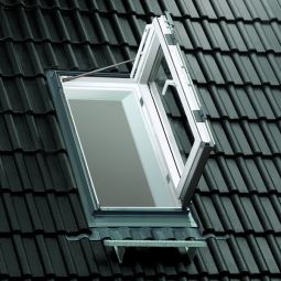 VELUX Woon- en uitklapramen GXU 0166 kunststof ENERGIE PLUS KOPER Ramen 3-voudige laag-energieverglazing