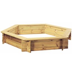 WINNETOO Zandkak INGAR 6-hoek Zandkak Hoogte 31 cm, zitoppervlakken 14x98 cm