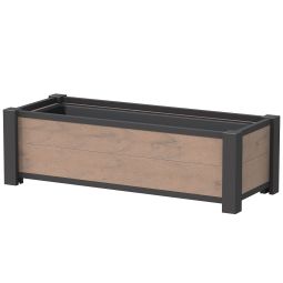 TraumGarten WPC Plantenbak Mandel 129x52x40cm incl. kunststofinzet voor beplanting