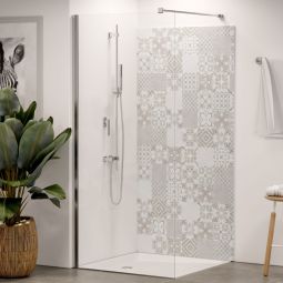 Winwall douchewand Alucomposiet Vintage Tegels apart of als set, verschillende maten beschikbaar