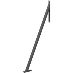 TraumGarten schutting stormankert Antraciet ter beveiliging tegen windbelasting en windstoten, metaal, 117x55x5 cm