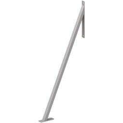 TraumGarten Schutting Stormankert Zilver ter beveiliging tegen windbelastingen en storm vlagen, metaal, 117x55x5 cm