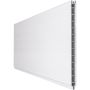 GroJa BasicLine PVC-steekzaun schutting wit Enkel profiel Zichtscherm Lamellenomheining
