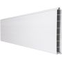 GroJa BasicLine smal PVC-steekzaun schutting wit Enkelprofiel Zichtscherm Lamellenomheining