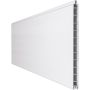 GroJa BasicLine Premium PVC-steekzaun schutting wit enkelprofiel scherm lamellenomheining