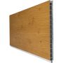 GroJa BasicLine PVC-steekzaun schutting Rustieke eik Naturel Enkelprofiel zichtscherm lamellenomheining