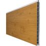 GroJa BasicLine Premium PVC-steekzaun schutting seikerelook Natuurlijk Enkelprofiel Zichtscherm Lamellenomheining