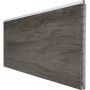 GroJa BasicLine Premium PVC-steekzaun schutting Monument Oak enkelprofiel privacy Lamellenhek