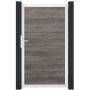 GroJa Einzeltor BasicLine PVC-steekzaun Monument Oak