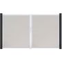 GroJa Doppeltor BasicLine PVC-steekzaun wit