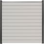 GroJa BasicLine smal PVC-steekzaun schutting wit zichtscherm lamellenschutting