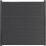 GroJa BasicLine smal PVC-steekzaun schutting anthracietgrijs zichtscherm lamellenomheining
