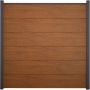 GroJa BasicLine PVC-steekzaun Schutting Gouden Eik Zichtschermlatten Lamellenomheining