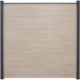 GroJa BasicLine PVC-steekzaun schutting Sheffield Oak light privacyscherm lamellenomheining