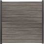 GroJa BasicLine smal PVC-steekzaun schutting Monument Oak zichtscherm lamellenomheining