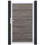 GroJa Einzeltor BasicLine Premium PVC-steekzaun Monument Oak