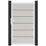 GroJa Enkele poort BasicLine Premium PVC-steekzaun Wit