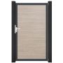 GroJa Einzelpoort BasicLine smal PVC-steekzaun Sheffield Oak