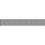 GroJa Steekzaun Designinzet Leafs Aluminium Antraciet DB 703