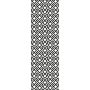 GroJa XL-Designeinsatz Abstract Aluminium Anthrazit DB 703 schutting