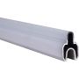 GroJa Solid Grande Premium Lisene Steekzaun Schutting Zilvergrijs