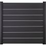 GroJa Solid Grande Premium steekzaun schutting anthracietgrijs zichtscherm steekzaun lamellenomheining