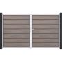GroJa Doppelpoort Solid Grande Premium Steekzaun Bi-Color co-geëxtrudeerd