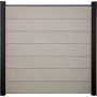 GroJa Solid Grande Steekzaun Schutting Bi-Color Zand Zichtscherm Steekzaun Lamellenomheining