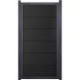 GroJa Viento schutting Staand Antracietgrijs met Alu-frame Antraciet DB 703 zichtscherm lamellenomheining