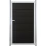GroJa Enkel poort Viento schutting Antracietgrijs