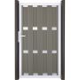 GroJa Enkel tuinpoort Prefab tuinafscheiding Schutting Antraciet