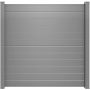 GroJa Lumino Aluminium steekzaun-element schutting zilvergrijs zichtscherm steekzaun lamellenomheining