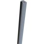 GroJa klemrail voor alu-schutting palen Zilvergrijs RAL 7001