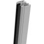 GroJa klemrail voor aluminium zichtschermpal geanodiseerd EV1 vergelijkbaar RAL 9006