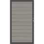 TraumGarten Schutting WPC CLASSIC Tuinpoort Grijs/Antraciet