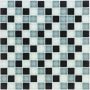 Wellker glazenmozaïek zwart grijs wit 30x30 cm mozaïektegels 8 mm