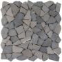 Wellker Natuursteenmozaïek Recife Graphite 30,5x30,5 cm Mozaïektegels