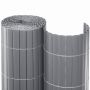 NOOR privacymat PVC zilver schutting