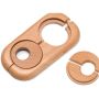 HARO dubbele radiatorrozet Binnenmaat 19 mm Beuk