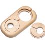 HARO Dubbele radiatorrozet Binnendiameter 19 mm Esdoorn