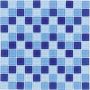 Wellker Glasmozaïek Lichtblauw Mix 30x30 cm Mozaïektegels 4 mm
