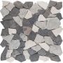 Wellker natuursteenmozaïek Recife Biancone / Java 30,5x30,5 cm mozaïektegels