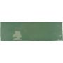 Wellker wandtegel Santa Ana Groen geglazuurd glanzend afgeronde kant 6,5x20 cm dikte 9 mm