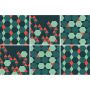Windhager Tegelstickers Otis groen 15x15 cm Tegelfolie