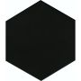 Wellker Tegels Chiquimula Solid Black geglazuurd mat Afgeronde kant 21,5x25 cm Dikte 9 mm