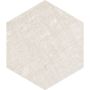Wellker tegels Chiquimula Fabric Ivoor geglazuurd mat Afgeronde kant 21,5x25 cm Dikte 9 mm