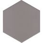 Wellker tegels Chiquimula Solid Grey geglazuurd mat Afgeronde kant 21,5x25 cm Dikte 9 mm