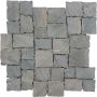 Wellker Natuursteenmozaïek Multiformat Marmer Ilo Black Chocolatto 30x30 cm Mozaïektegels